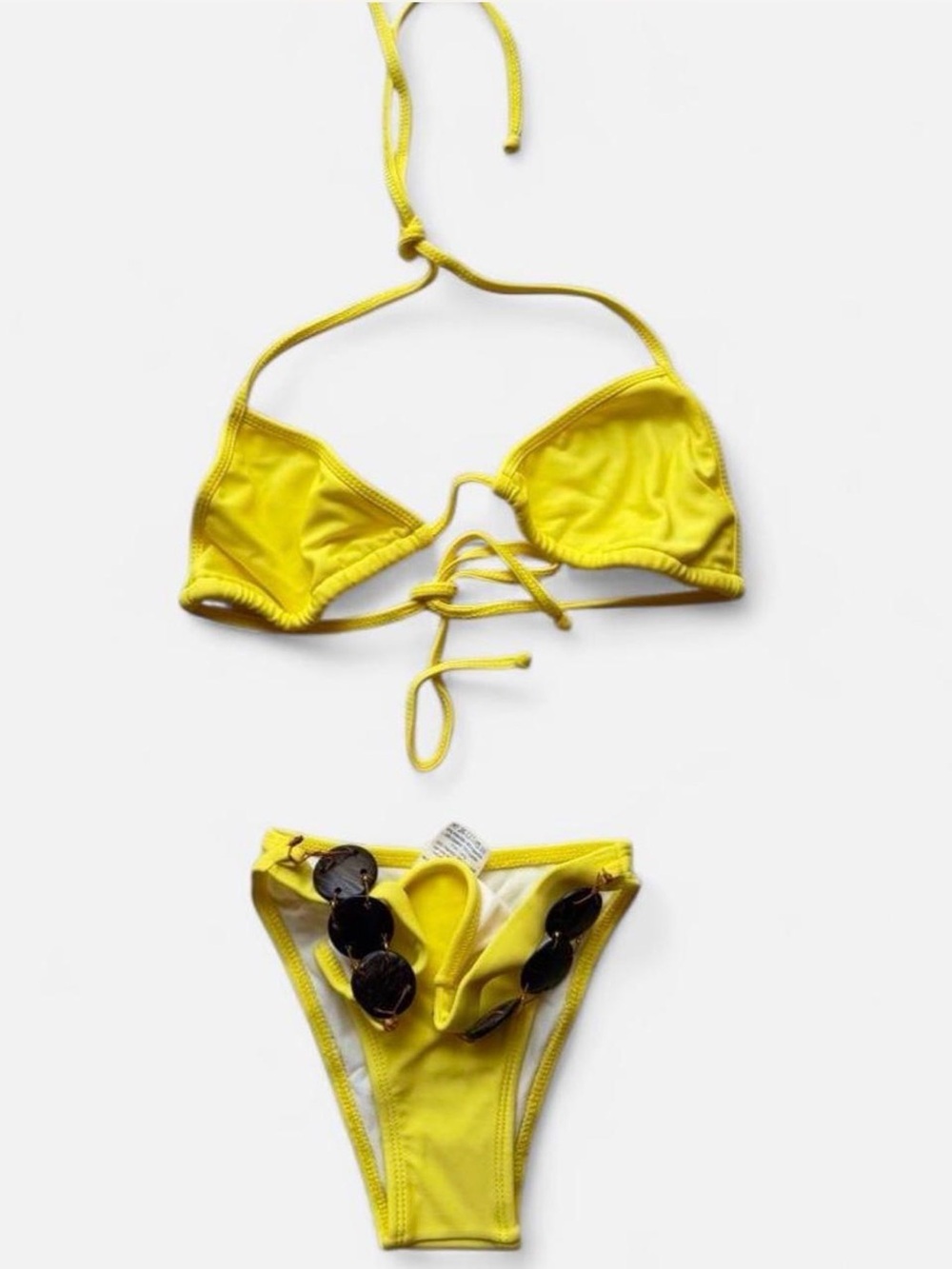 Yellow Triangle String Bikini Set - NWOT